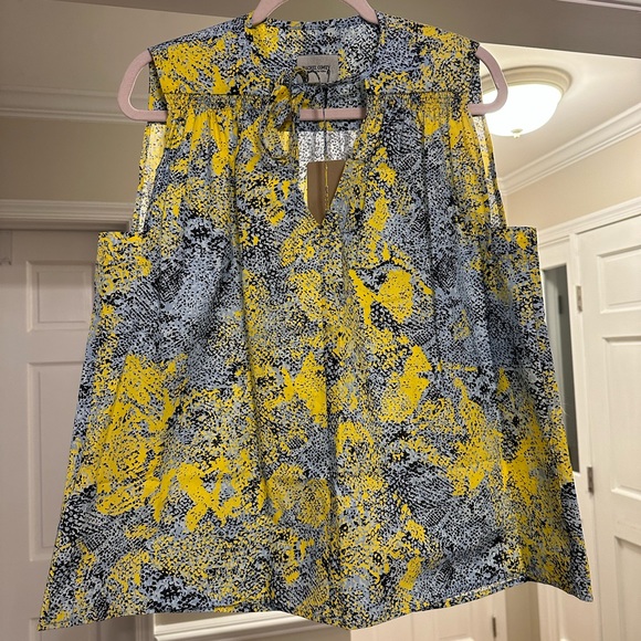 Rachel Comey Sel Top in Blue Multi Sz 4 NWT - Picture 3 of 8